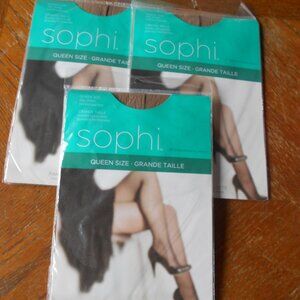 Pantyhose-3 Pair-  Beige - Queen Size- New in Package